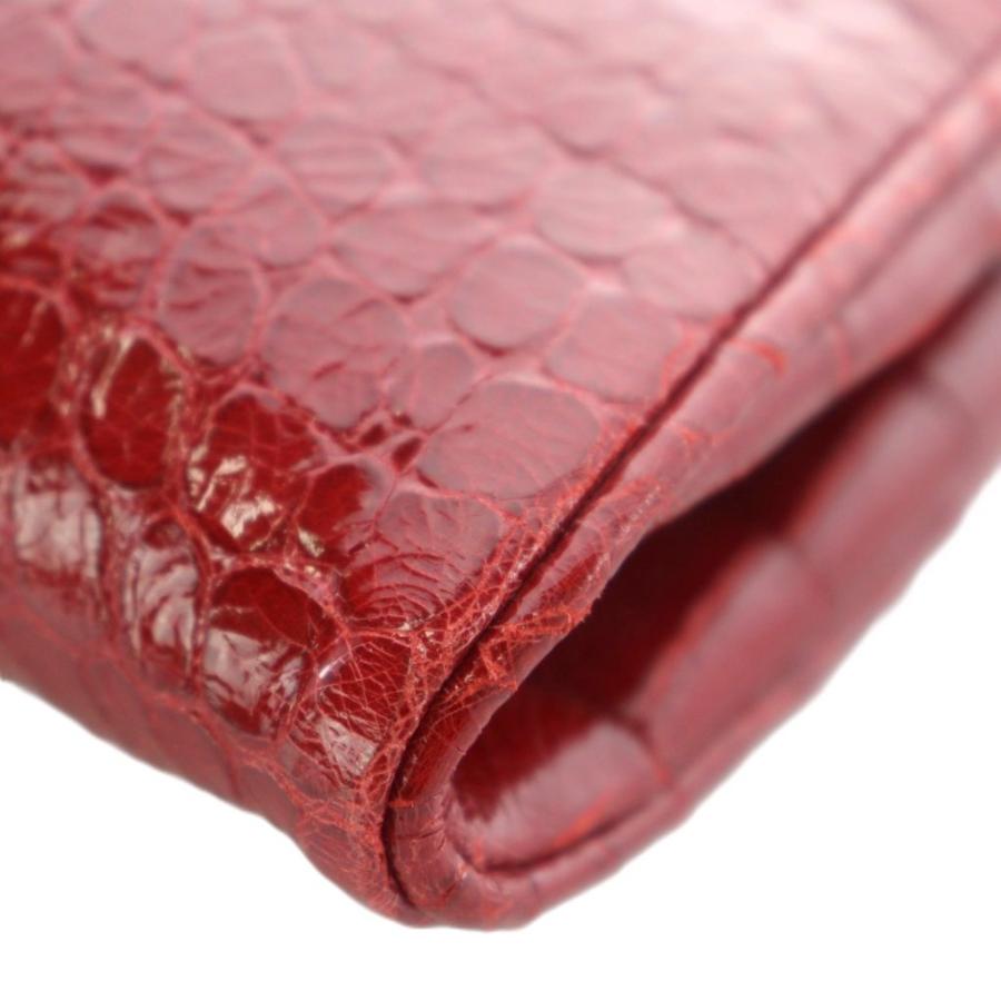 miu miuミュウミュウ　ポーチ　正規品　美品/クロコダイル エナメル 小物 miu miuミュウミュウ ポーチ 正規品 美品/クロコダイル エナメル 小物