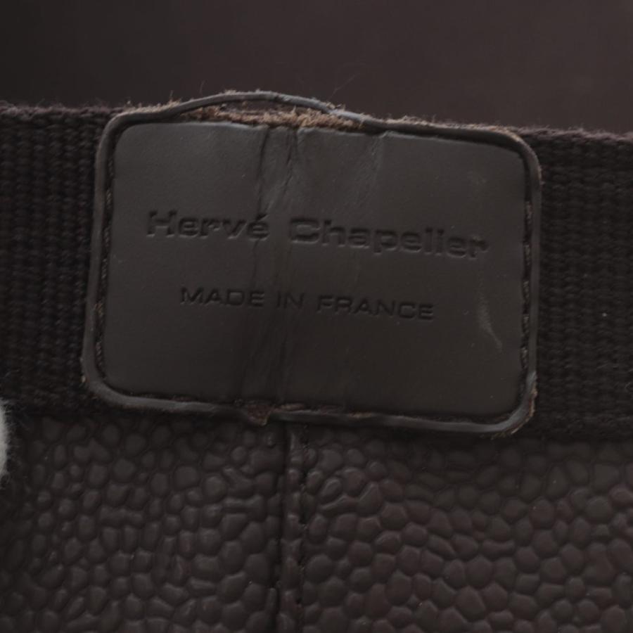 エルベシャプリエ Herve Chapelier 705GP コーテッドキャンバススクエアトートA4サイズL ハンドバッグ モカ×モカ /YO31 レディースの画像