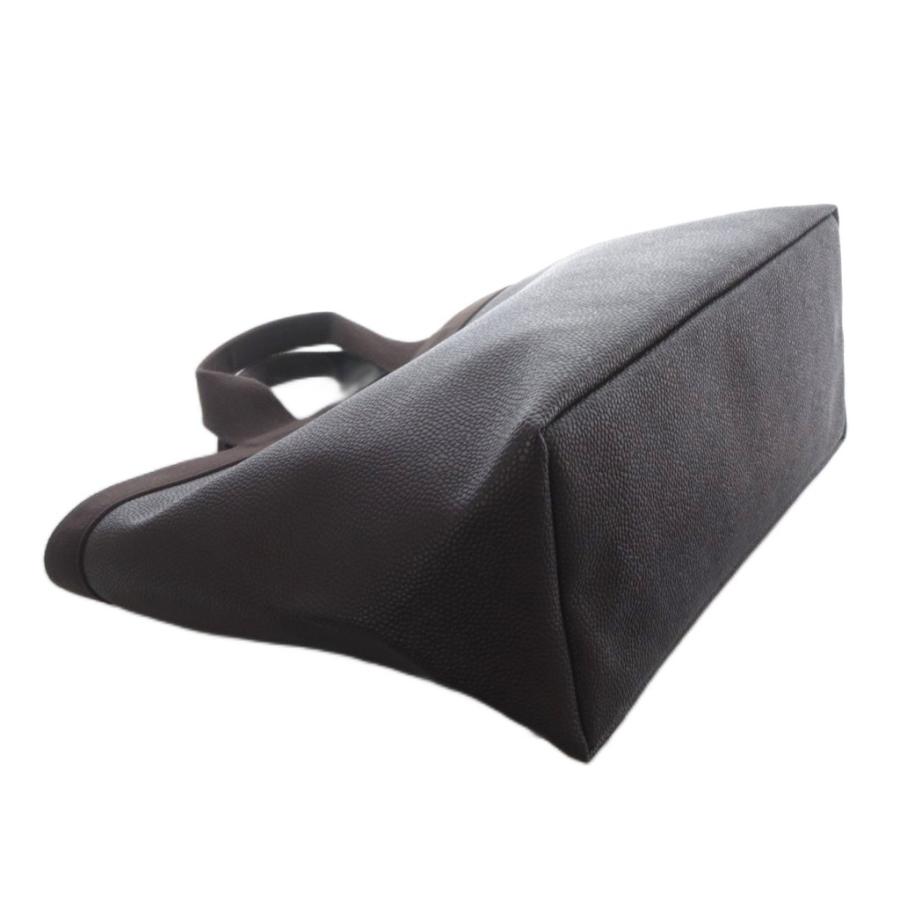 エルベシャプリエ Herve Chapelier 705GP コーテッドキャンバススクエアトートA4サイズL ハンドバッグ モカ×モカ /YO31 レディースの画像
