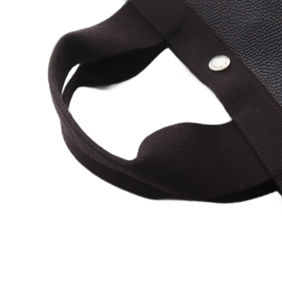 エルベシャプリエ Herve Chapelier 705GP コーテッドキャンバススクエアトートA4サイズL ハンドバッグ モカ×モカ /YO31 レディースの画像
