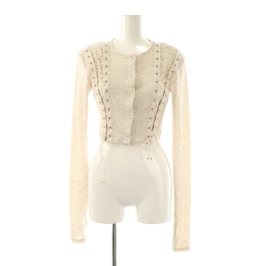 theredthread S lace up cardigan ベージュ ザレッドスレッド THEREDTHREAD S lace up cardigan カーディガン 長袖