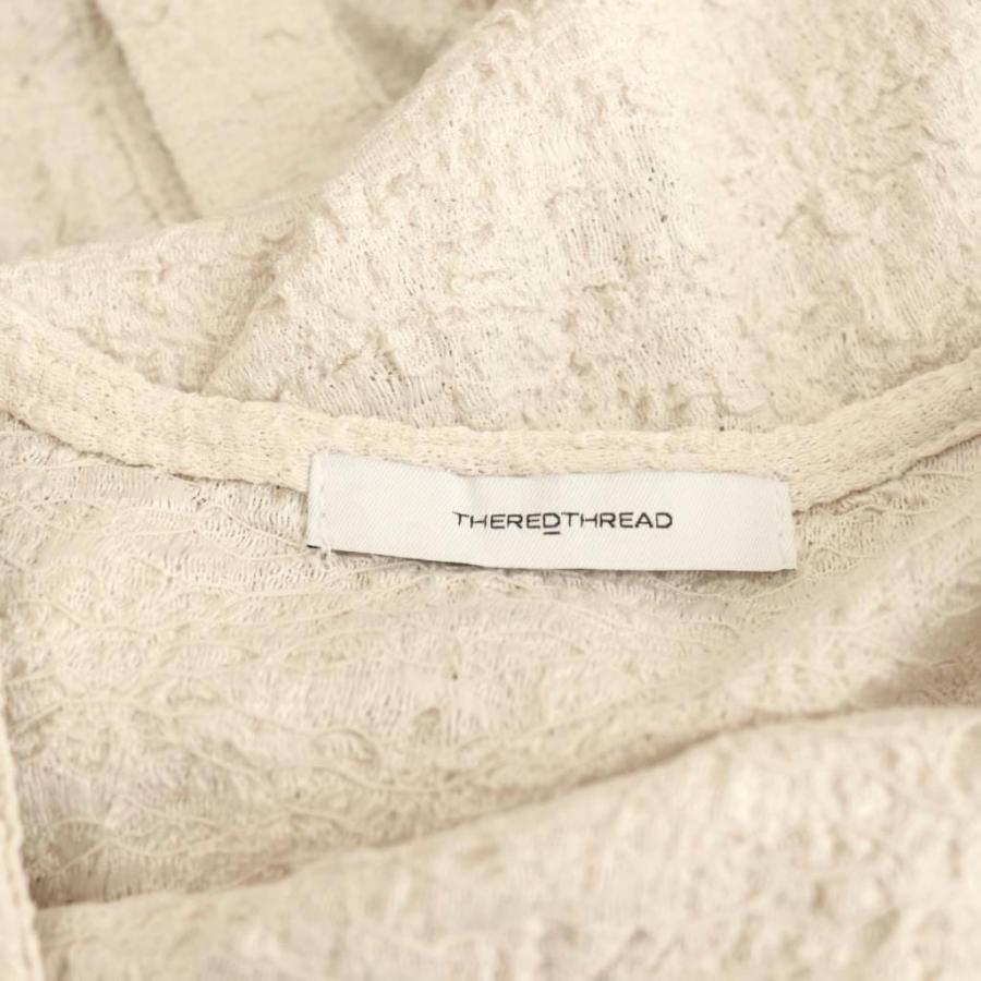 ザレッドスレッド THEREDTHREAD S lace up cardigan カーディガン 長袖