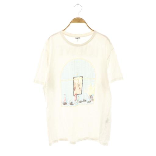 LOEWE（ロエベ） アートプリントTシャツ カットソー L ホワイト マルチ