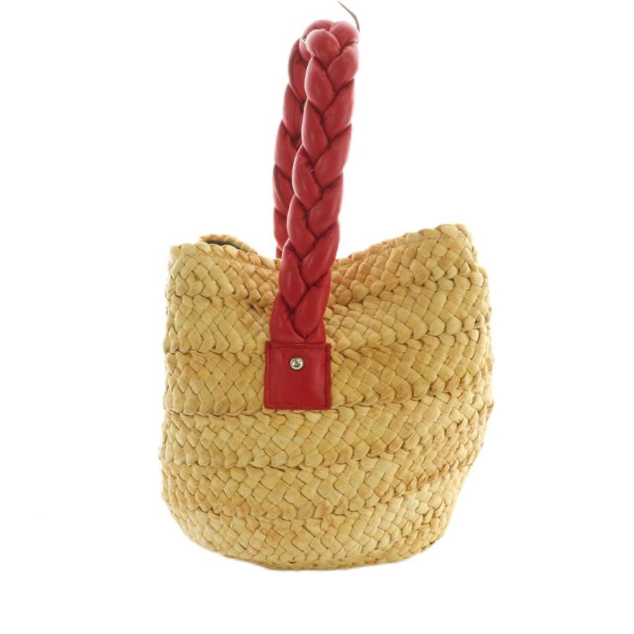 美品　ラドロー　カゴバック　Ludlow ラドロー LUDLOW かごバッグ ハンドバッグ 編み込みハンドル ワン