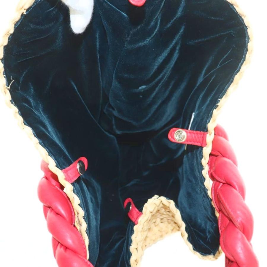 ラドロー LUDLOW かごバッグ ハンドバッグ 編み込みハンドル ワン