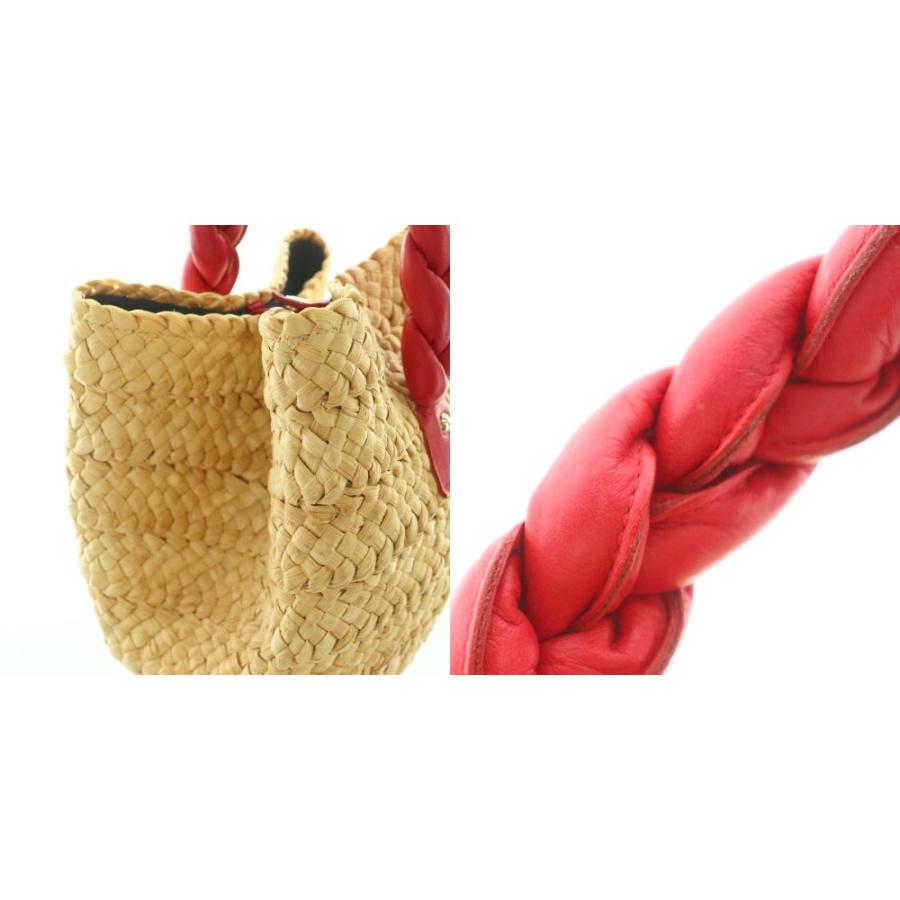 ラドロー LUDLOW かごバッグ ハンドバッグ 編み込みハンドル ワン