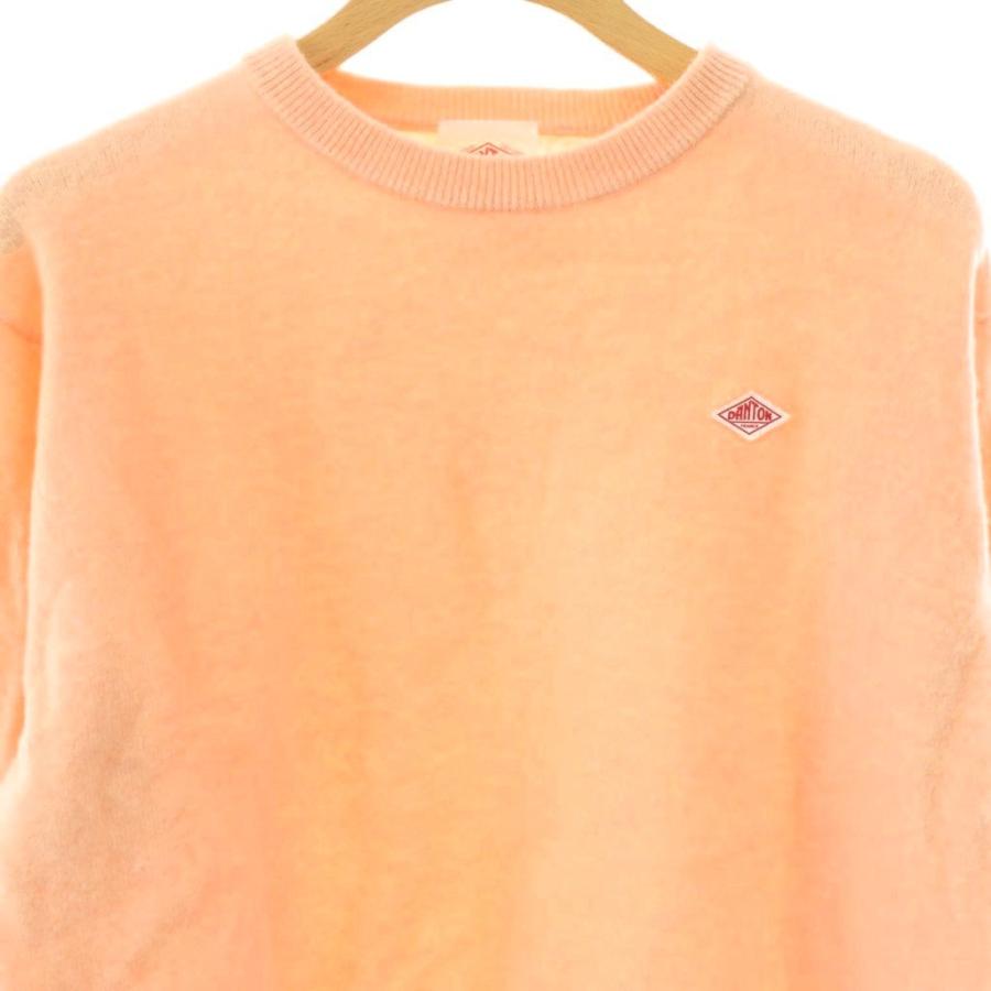 ダントン DANTON ウール ニット セーター 長袖 サーモンピンク /NR
