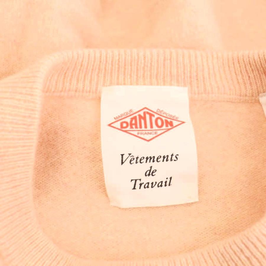 ダントン DANTON ウール ニット セーター 長袖 サーモンピンク /NR