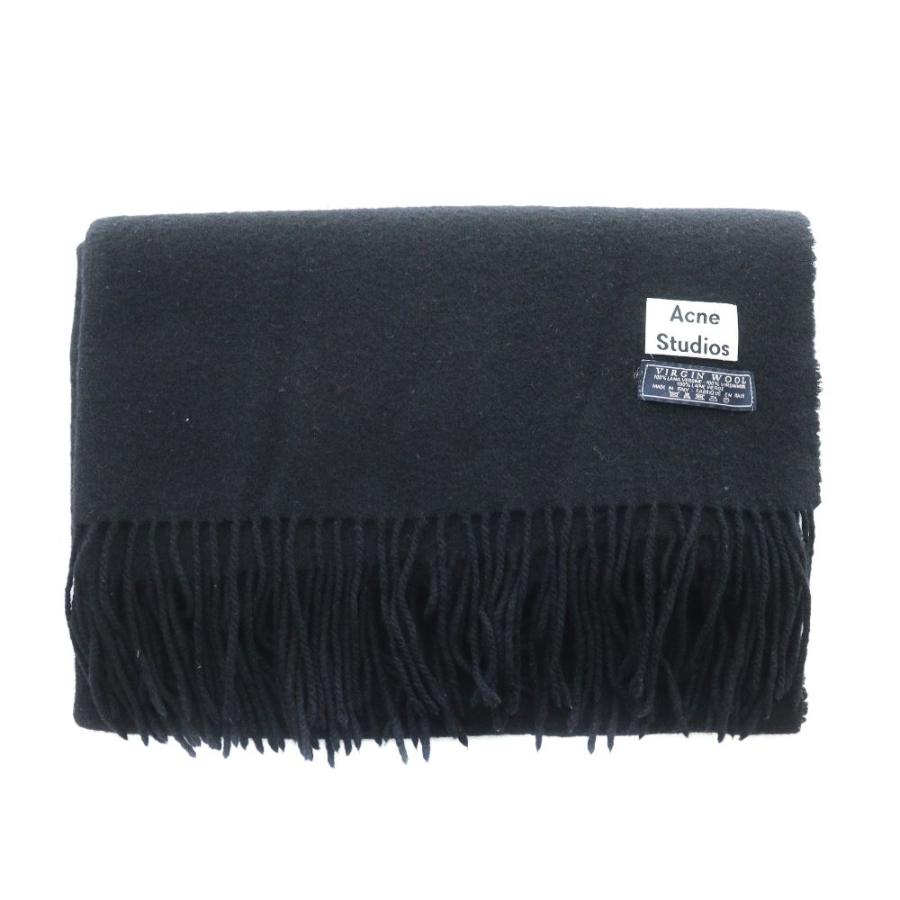 アクネ ストゥディオズ Acne Studios マフラー ウール 黒 ブラック