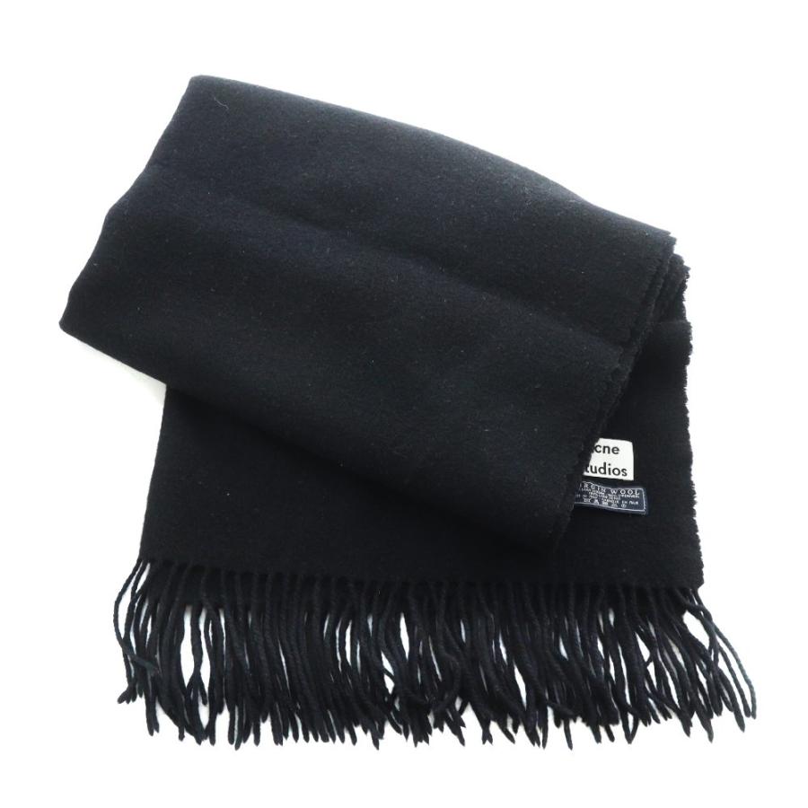 アクネ ストゥディオズ Acne Studios マフラー ウール 黒 ブラック