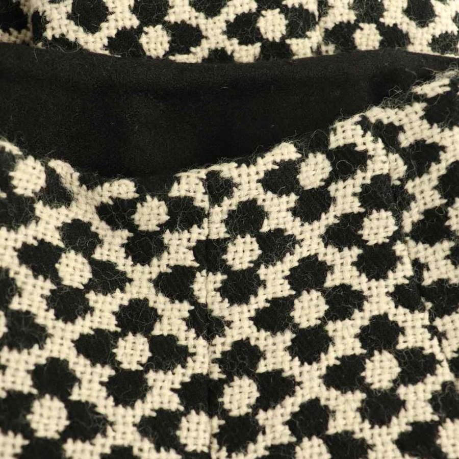 エムズグレイシー M'S GRACY ウール 花柄 タックスカート 膝丈 38