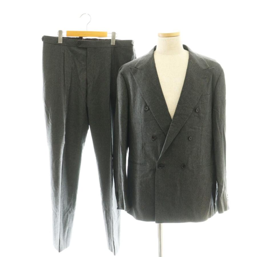 グレー シングルボタン パンツスーツ UNITED ARROWS UNITED ARROWS（ユナイテッドアローズ） グレーフランネル 6ボタン