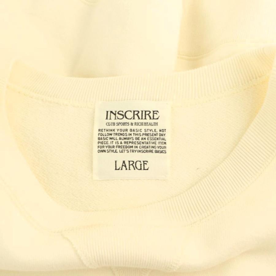 アンスクリア INSCRIRE クルーネックプリントスウェット プルオーバー