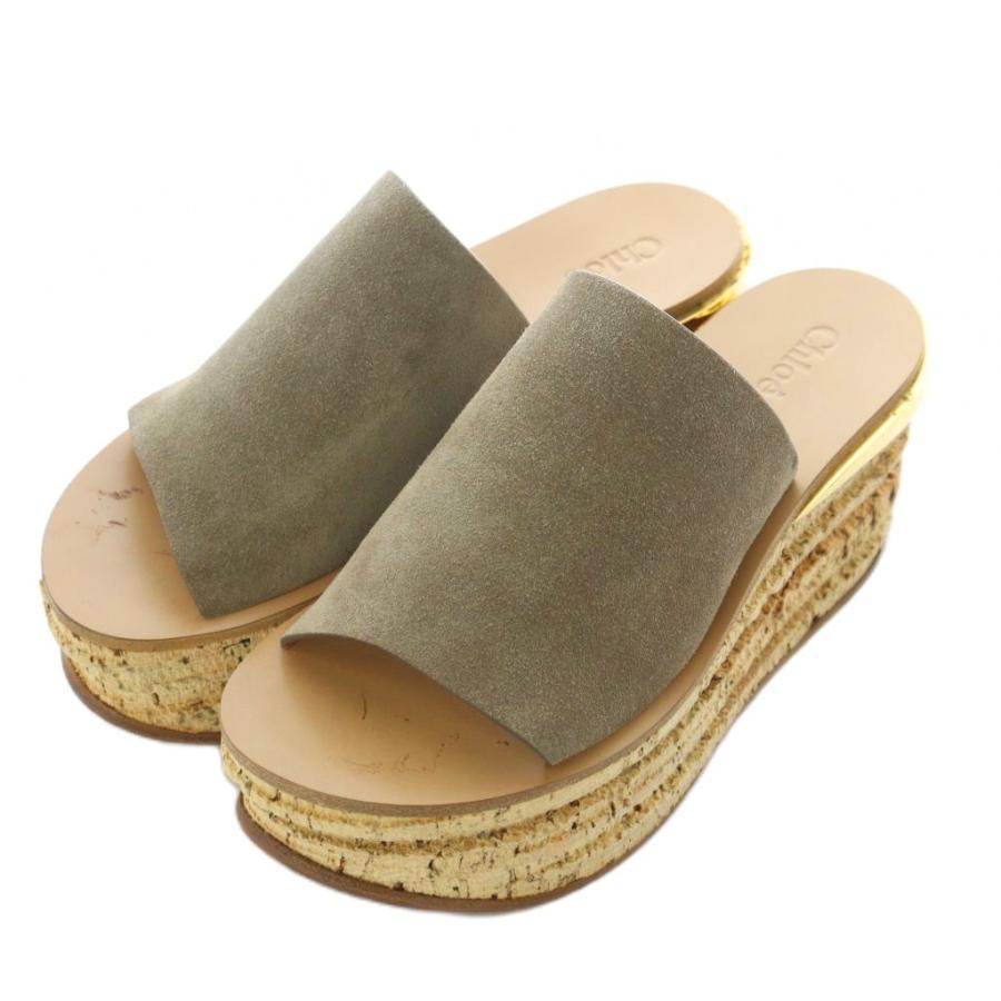 Chloe（クロエ） カミーユ サンダル 36 23cm 23.5cm カーキ ミュール 