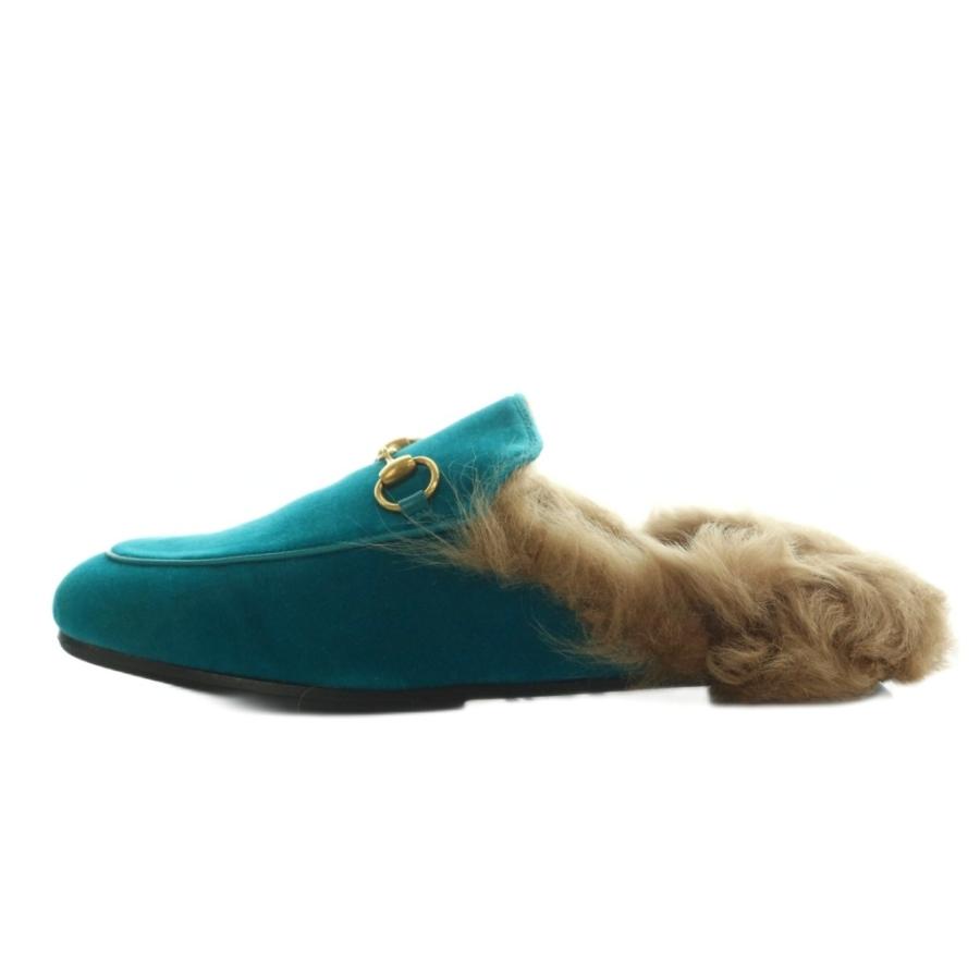 GUCCI（グッチ） プリンスタウン ベロア バックレスローファー