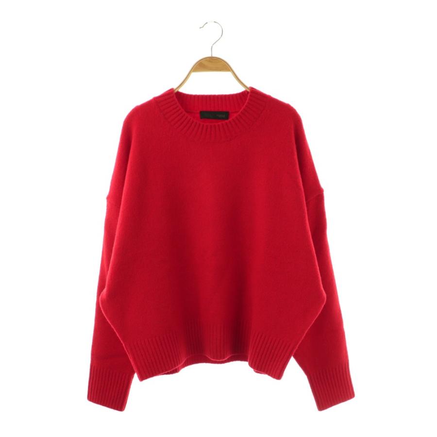 ご購入者様決定［ZARA］ニット 赤  鮮やか(*´꒳｀*) ZARA（ザラ） ニット セーター 28 赤 レッド 無地 ラウンドネック 長袖