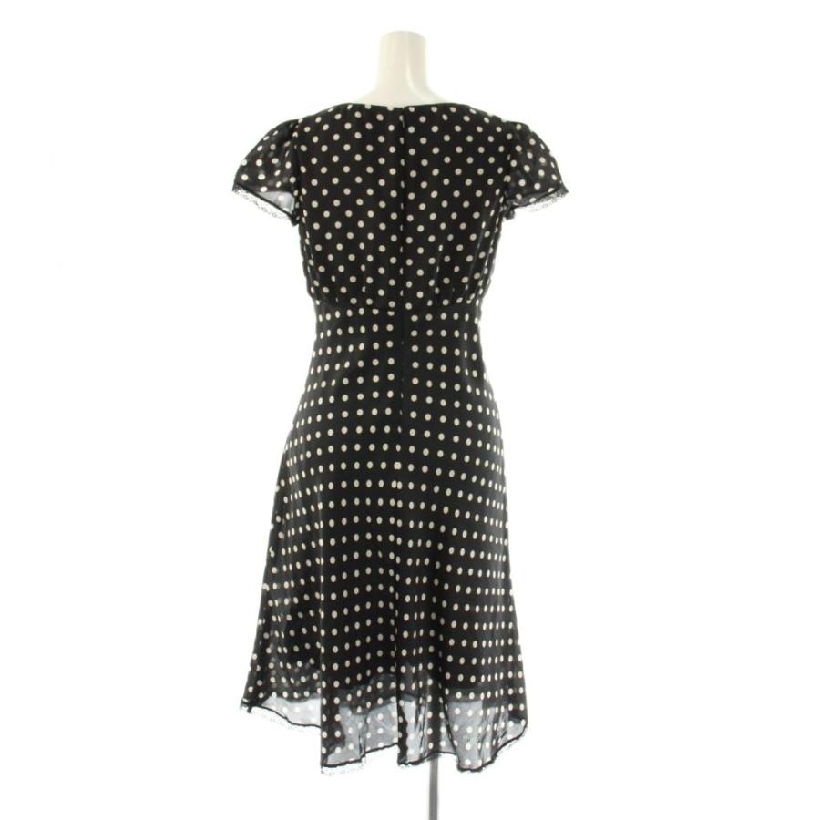 M'S GRACY ドット柄長袖ワンピース エムズグレイシー M'S GRACY ドット ワンピース 半袖 ミモレ ロング 36