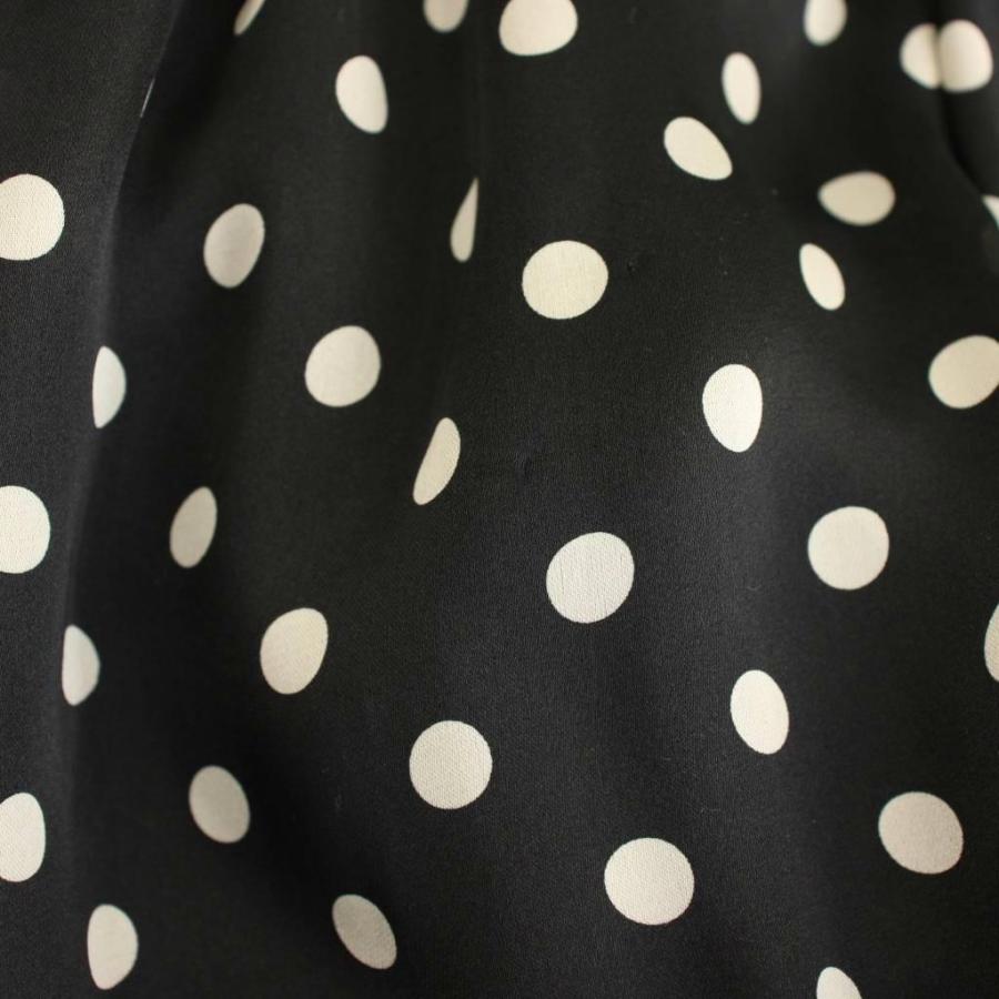エムズグレイシー M'S GRACY ドット ワンピース 半袖 ミモレ ロング 36