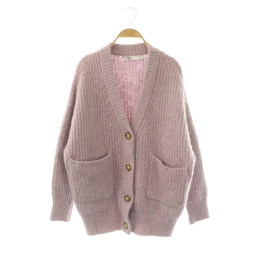ZARA（ザラ） ざっくりニットカーディガン 長袖 アルパカ混 USAS 