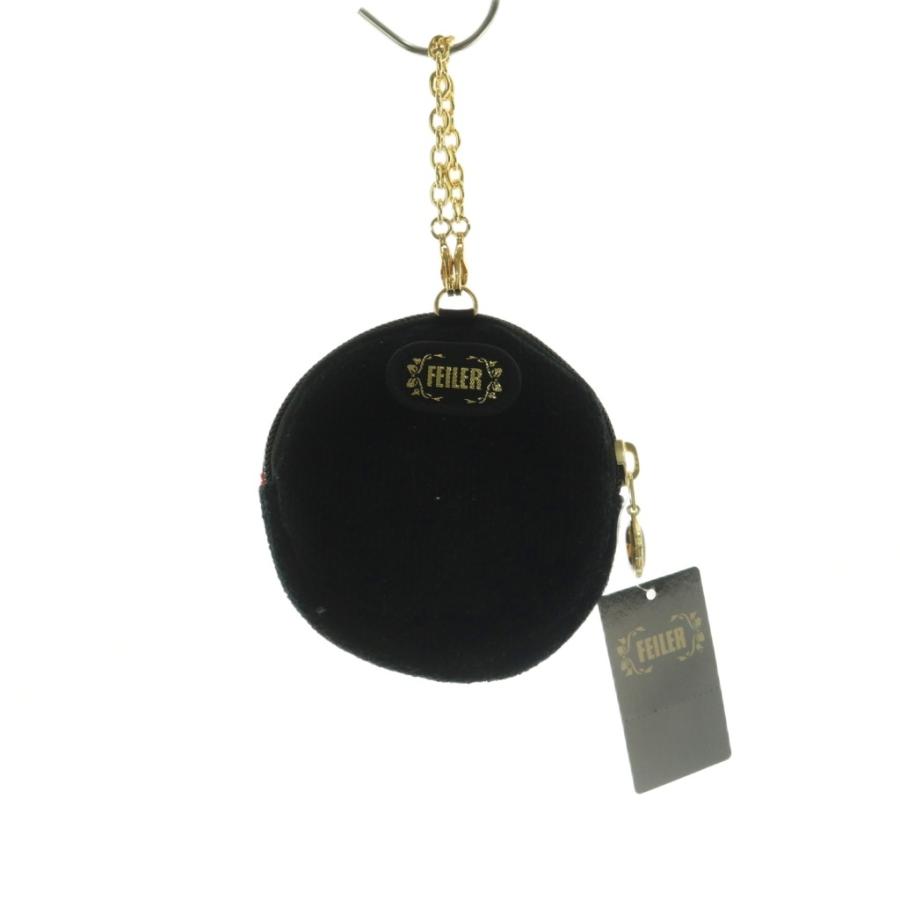 未使用品 フェイラー FEILER ハイジ チャームポーチ てんとう虫 赤 黒