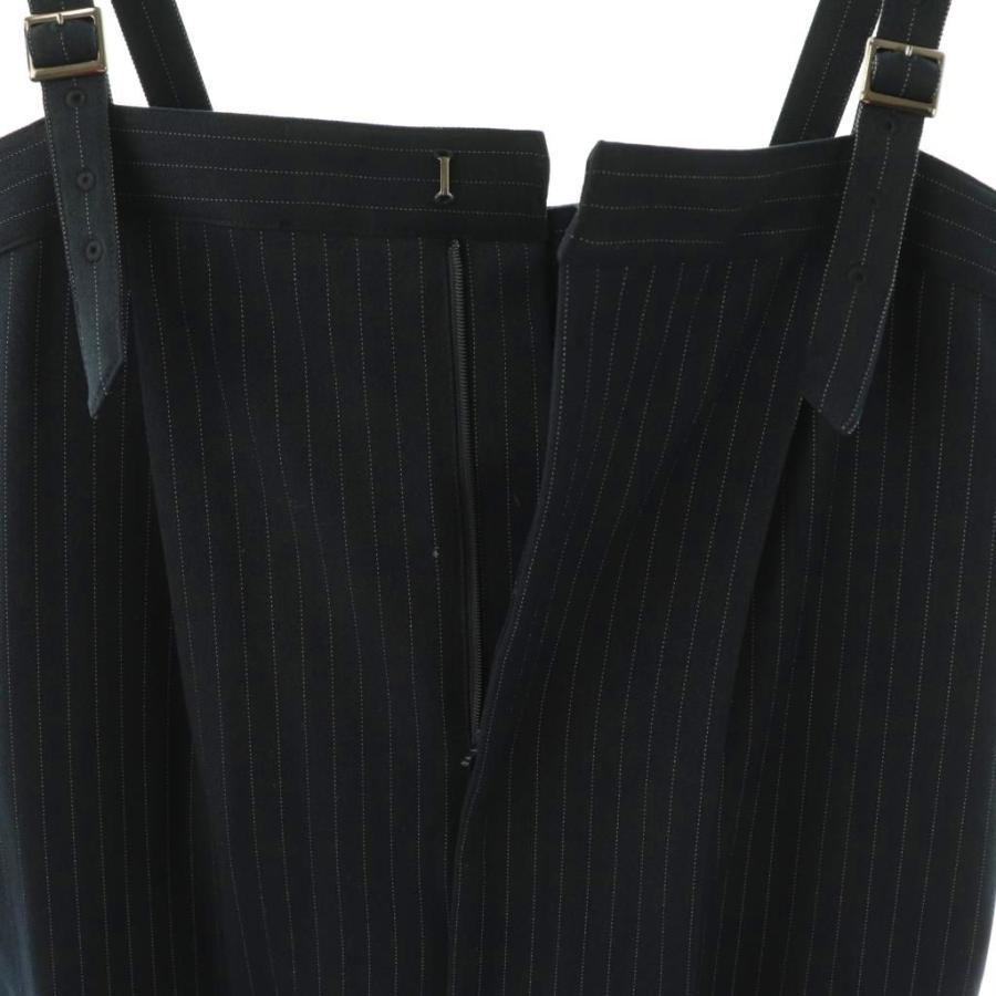 Spick & Span（スピックアンドスパン）の「ピンストライプスティックパンツ◇（その他パンツ）」 - WEAR スピック&スパン Spick&Span ストライプベアオールインワン パンツ 38 ネイビー /HK ■OS レディース