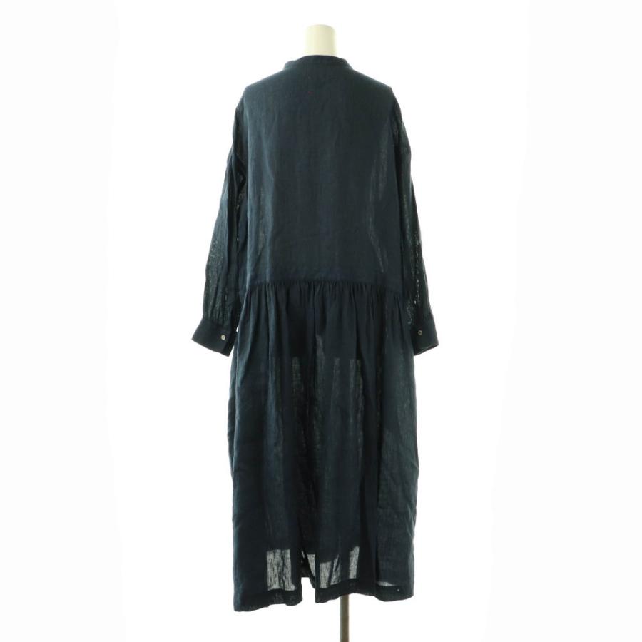 atelier naruse コットンウールシャツワンピース ロングワンピース
