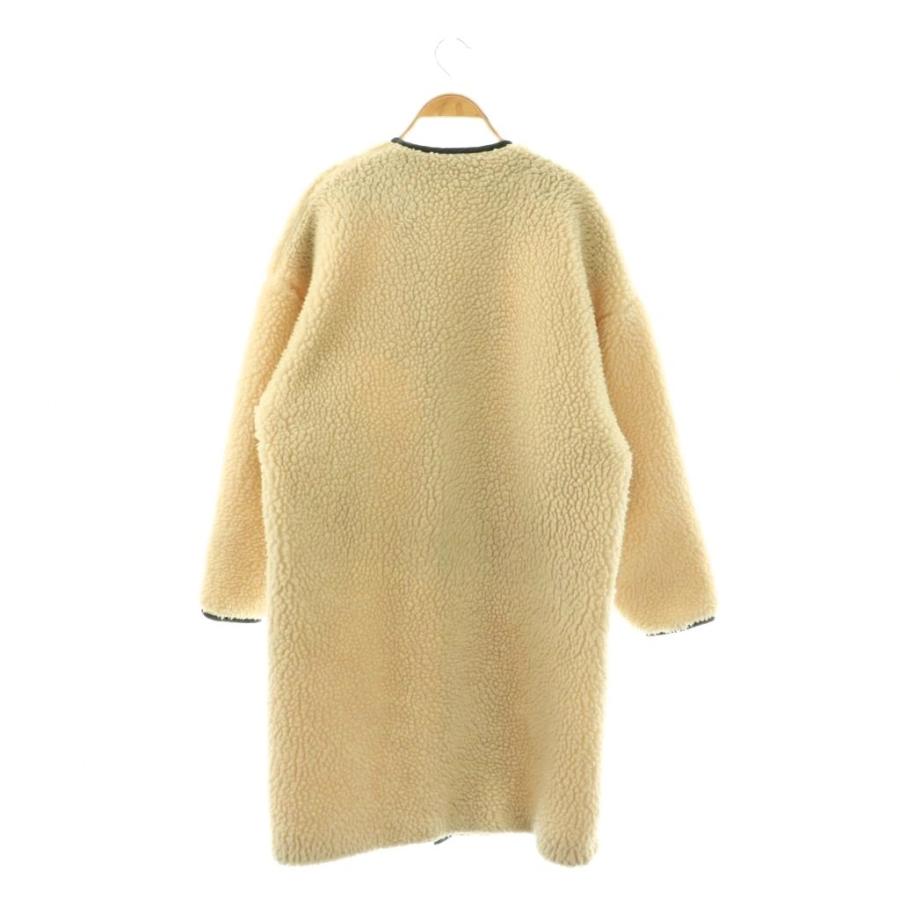 ハイク HYKE FAUX SHEARLING COAT ボアコート ノーカラーコート