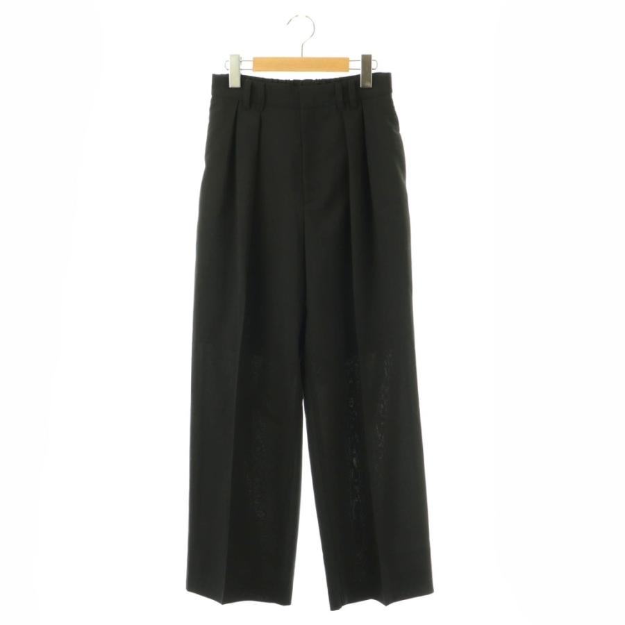 emmi エミ emmi 25SS UVカットセミシアー2タックパンツ ジッパーフライ