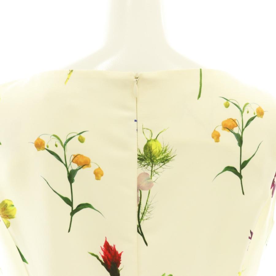 エムズグレイシー M'S GRACY 25年製 ボタニカルノースリーブワンピース