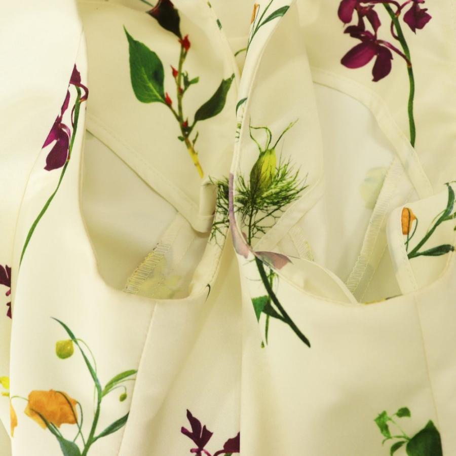 エムズグレイシー M'S GRACY 25年製 ボタニカルノースリーブワンピース