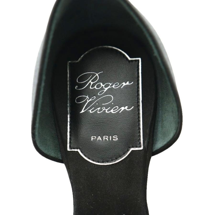 【美品】roger vivier ロジェヴィヴィエ バレリーナ ブラック 35 ロジェヴィヴィエ ROGER VIVIER チップス ストラス バレリーナ