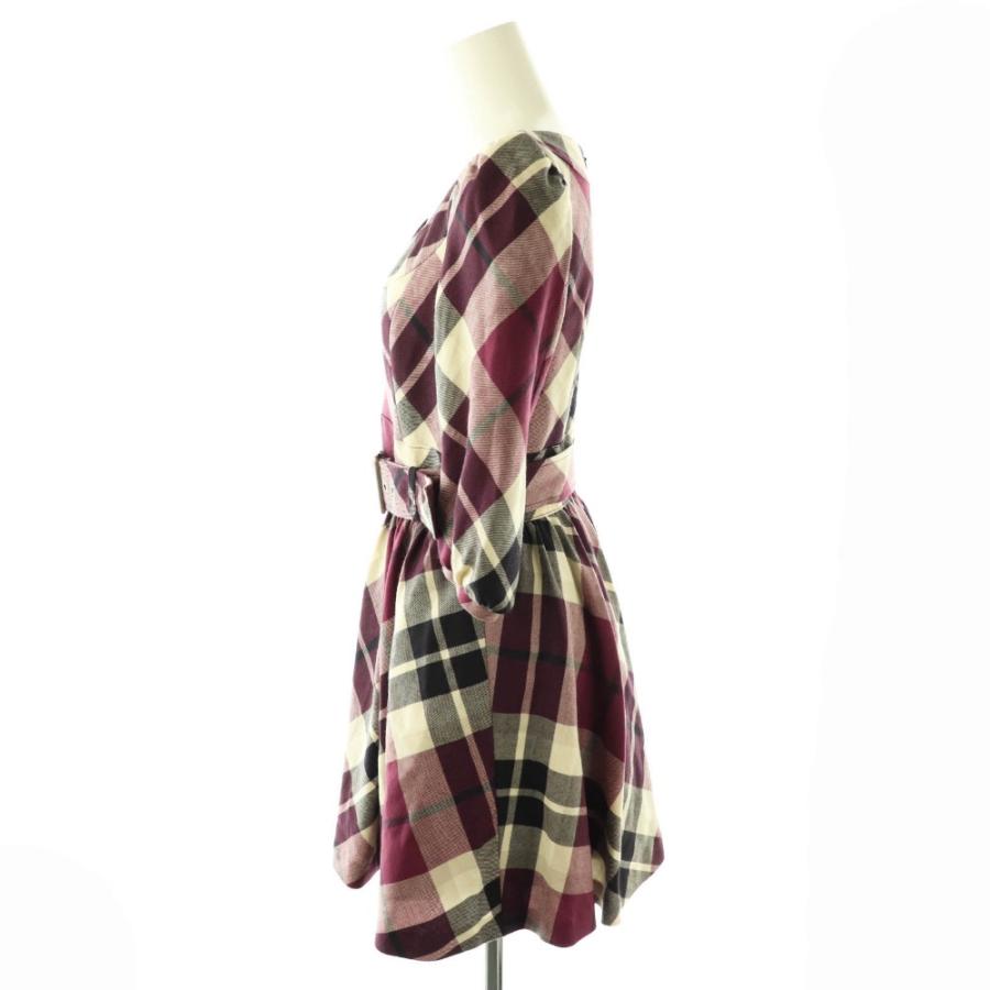 BURBERRY BLUE LABEL（バーバリーブルーレーベル） ベルト付きウール