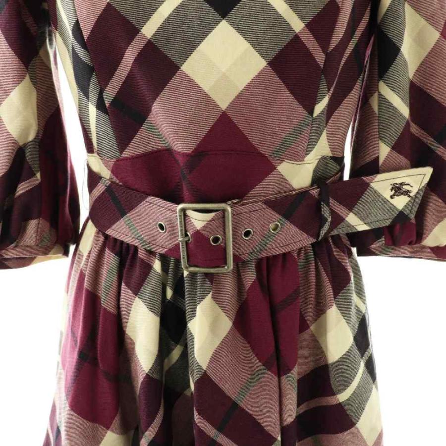 BURBERRY BLUE LABEL（バーバリーブルーレーベル） ベルト付きウール