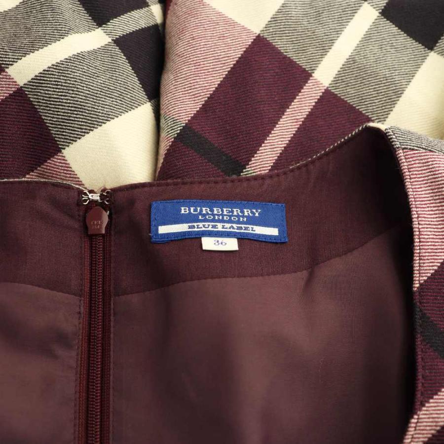 BURBERRY BLUE LABEL（バーバリーブルーレーベル） ベルト付きウール
