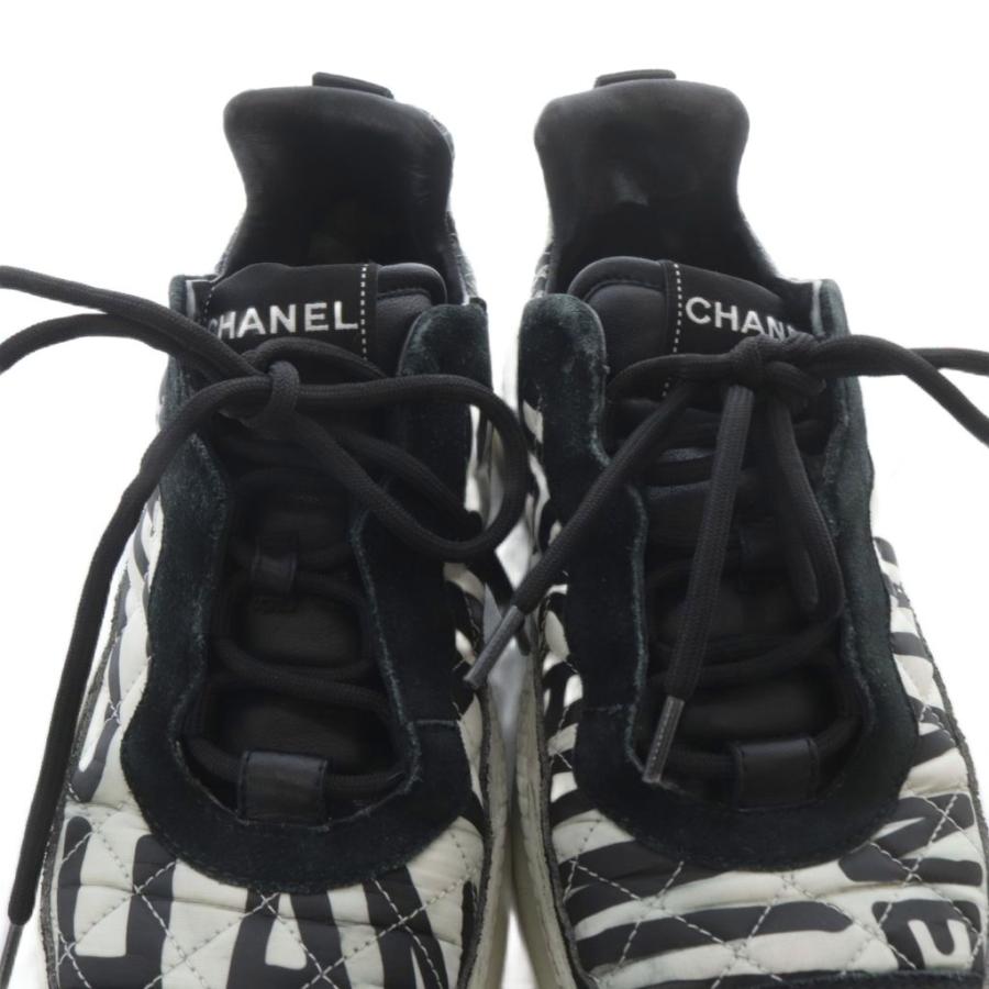 CHANEL（シャネル） ココマーク スニーカー 38 黒 ブラック 白