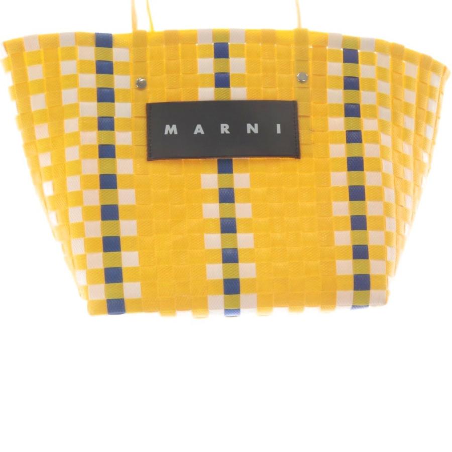 MARNI（マルニ） フラワーカフェ ピクニックバッグ ハンドバッグ 黄色