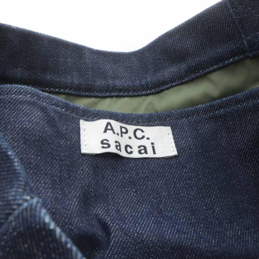 sacai×APC ボディバッグ ネイビー Japanese Label Sacai Reimagines A.P.C. Denim in Unisex Drop