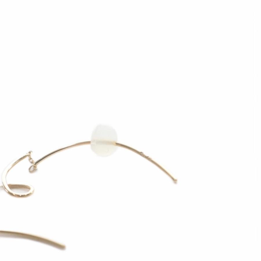 スタージュエリー STAR JEWELRY HEART LINE PIERCED EARRINGS ピアス