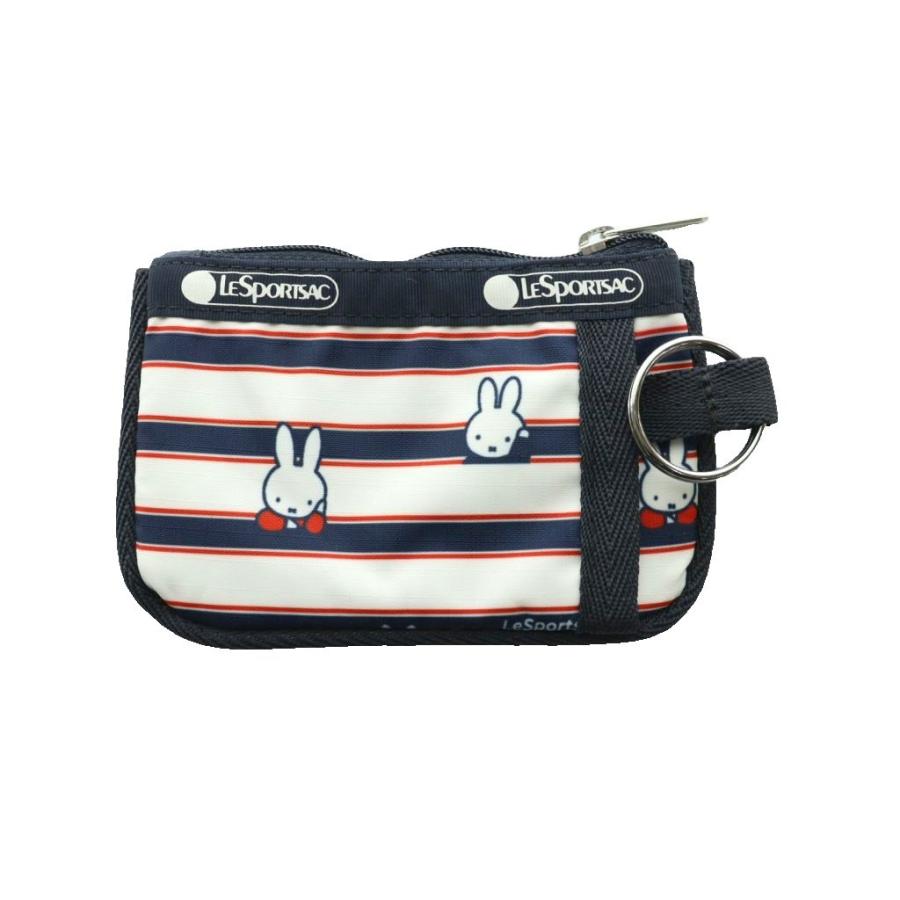 レスポートサック LesportSAC × ミッフィー miffy IDカードケース アクセサリーポーチ 白 ホワイト 紺 ネイビー /SS ■OS レディース