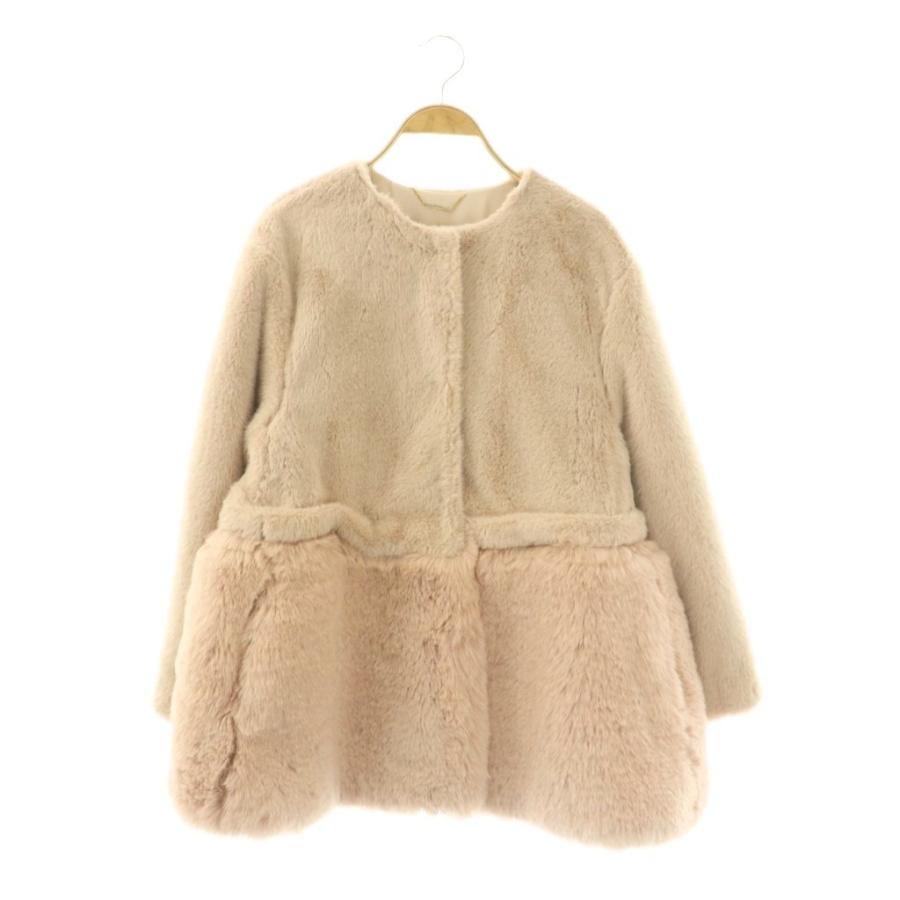 セルフォード CELFORD 24AW 2wayファーコート ノーカラーコート 