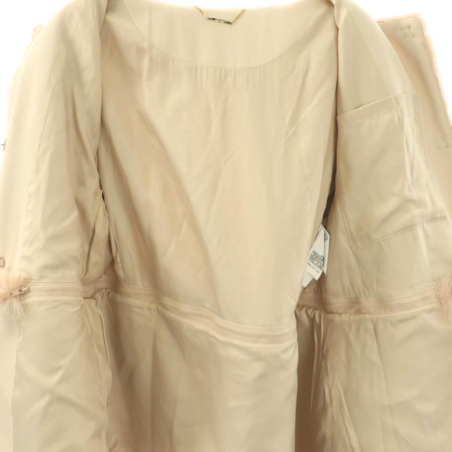 セルフォード CELFORD 24AW 2wayファーコート ノーカラーコート 