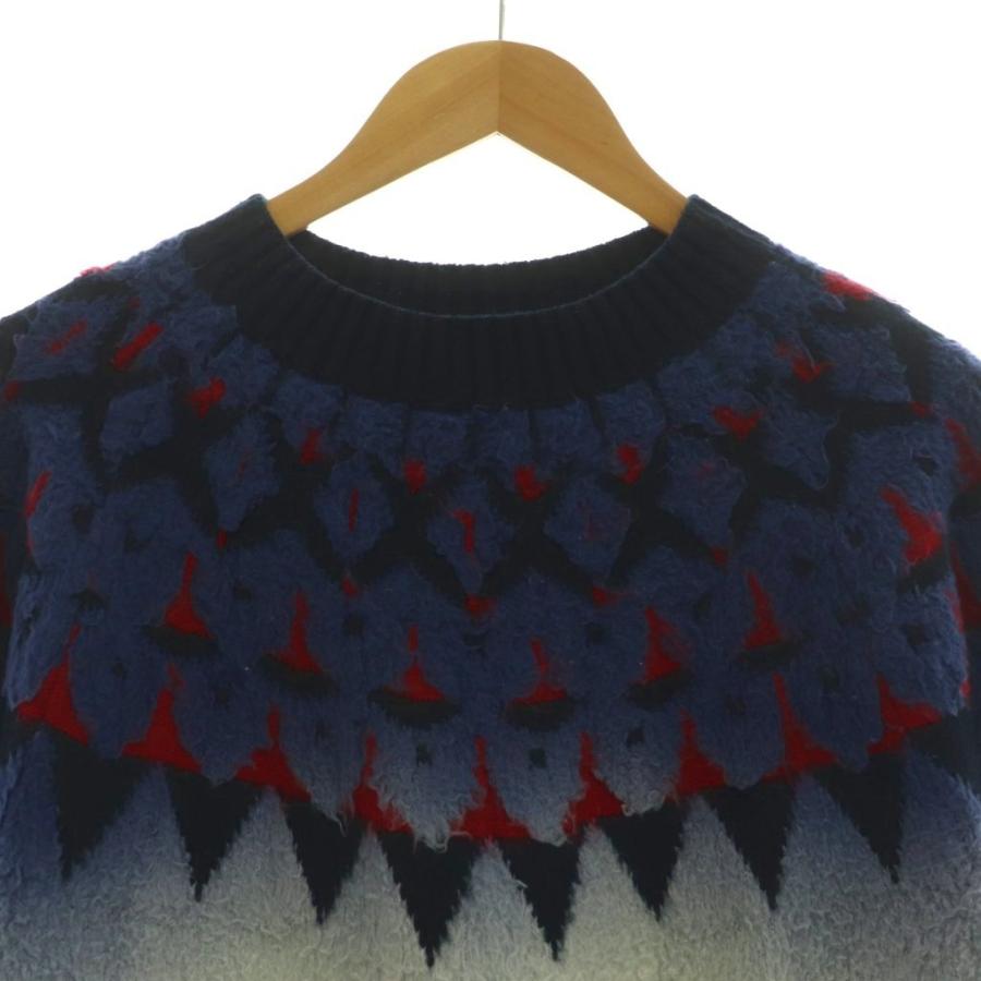 サカイ sacai Jacquard Knit Pullover ジャガード ニット プルオーバー