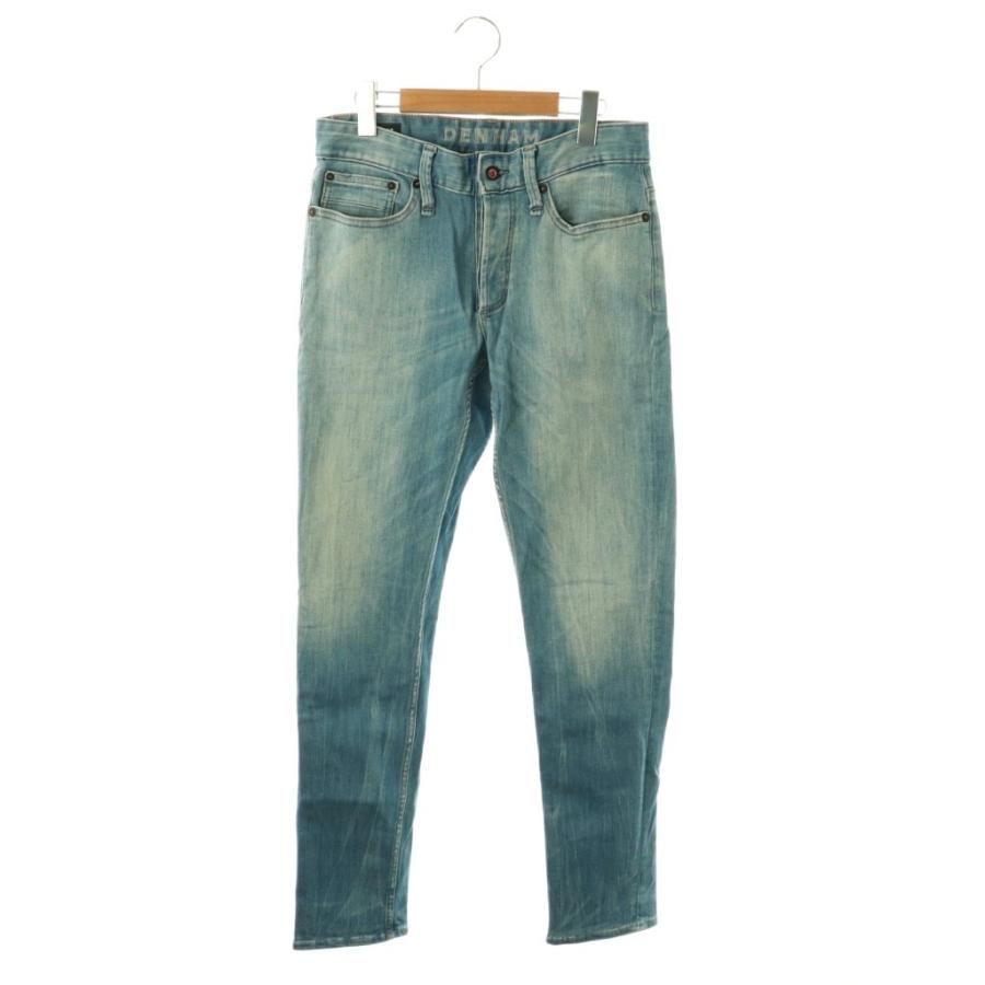 デンハム DENHAM RAZOR SLIM FIT ストレッチ デニム パンツ 46 青 