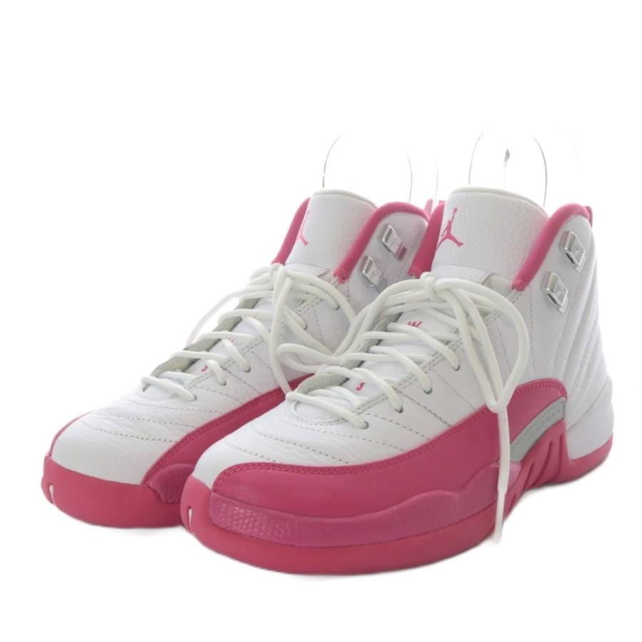 NIKE（ナイキ） キッズ AIR JORDAN XII 12 スニーカー US6Y ピンク 