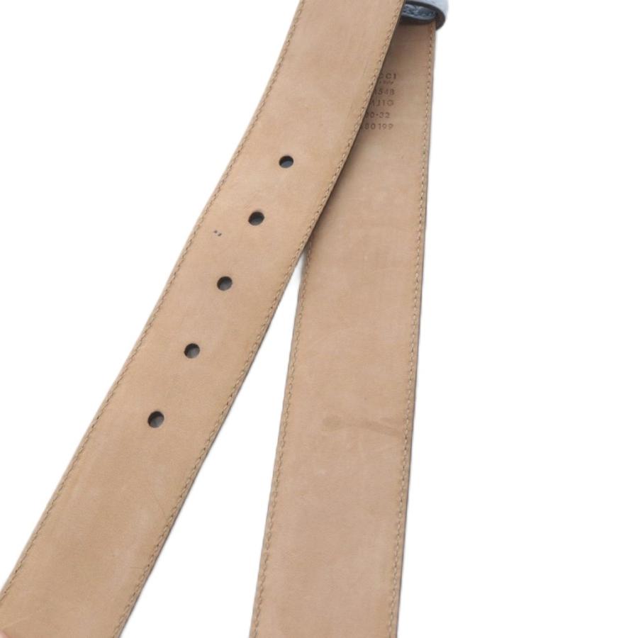 GUCCI（グッチ） マイクログッチシマ ベルト レザー ブルー 281548