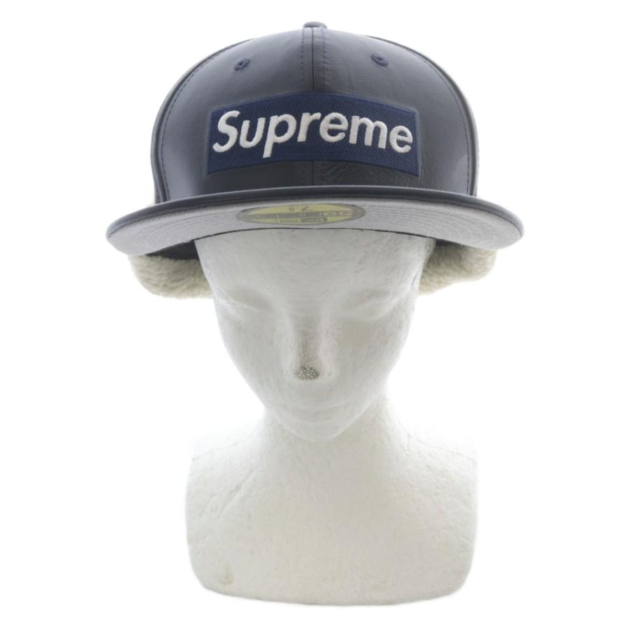 Supreme NEWERA Leather CAP シュプリーム キャップ Supreme（シュプリーム） 未使用品 ニューエラ 59FIFTYEarflap Box
