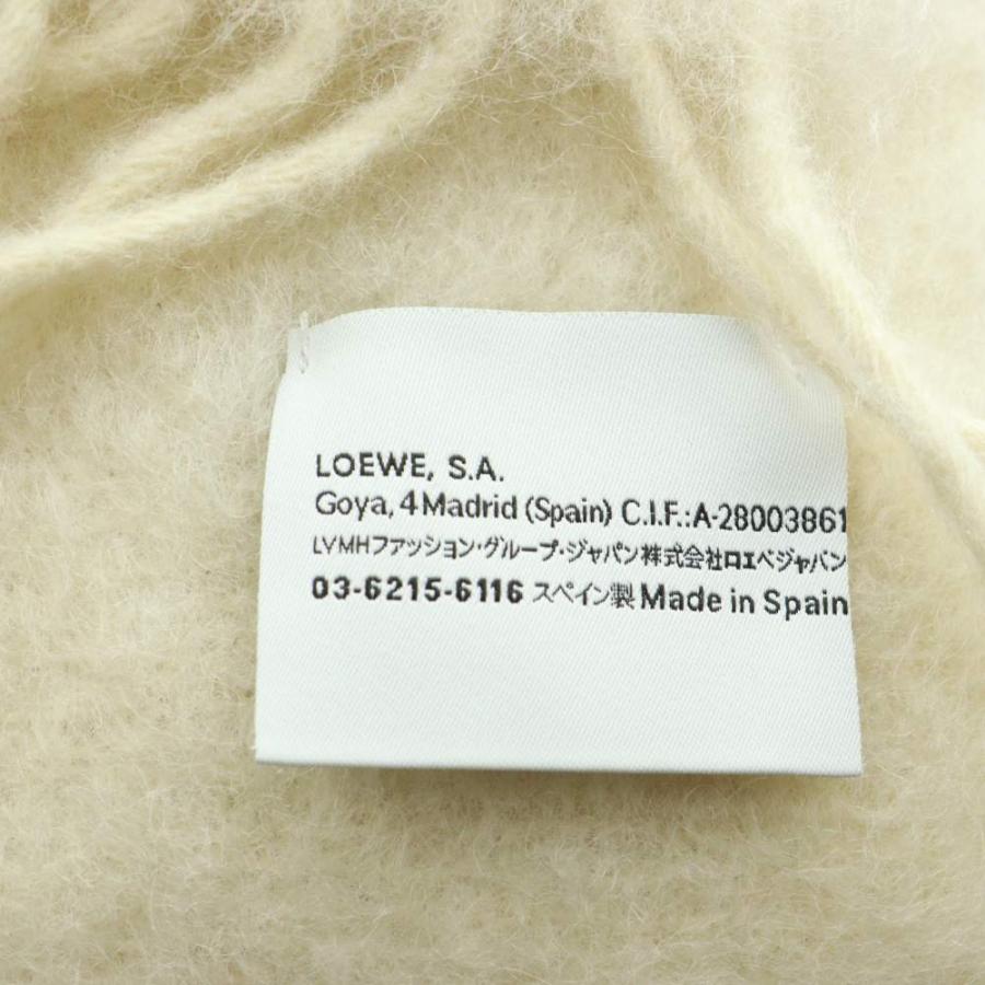 ロエベ アナグラム モヘヤマフラー ストール アイボリー /SS ■OS ■OH LOEWE（ロエベ） アナグラム モヘヤマフラー ストール アイボリー /SS