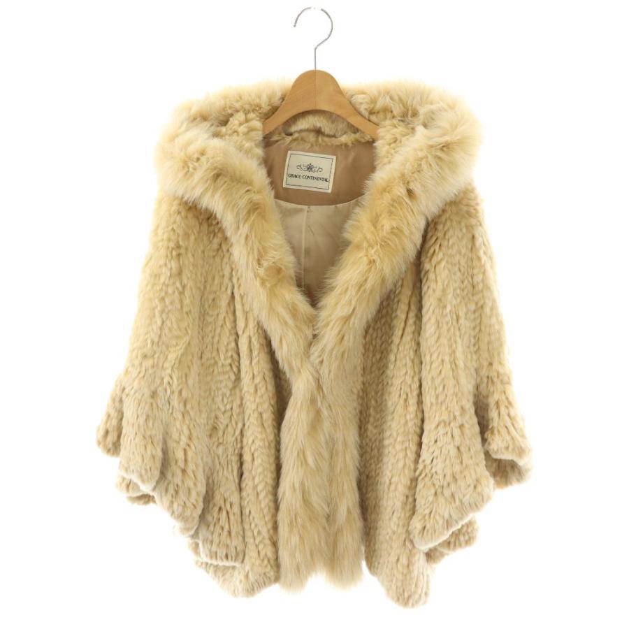 グレースコンチネンタル GRACE CONTINENTAL フードファーフリルコート