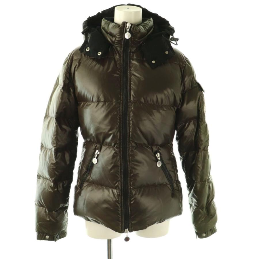 【良品】モンクレール　BADIA バディア　ダウン　カーキ　フード　0 Sサイズ MONCLER（モンクレール） BADIA バーディア ジップアップ ダウン
