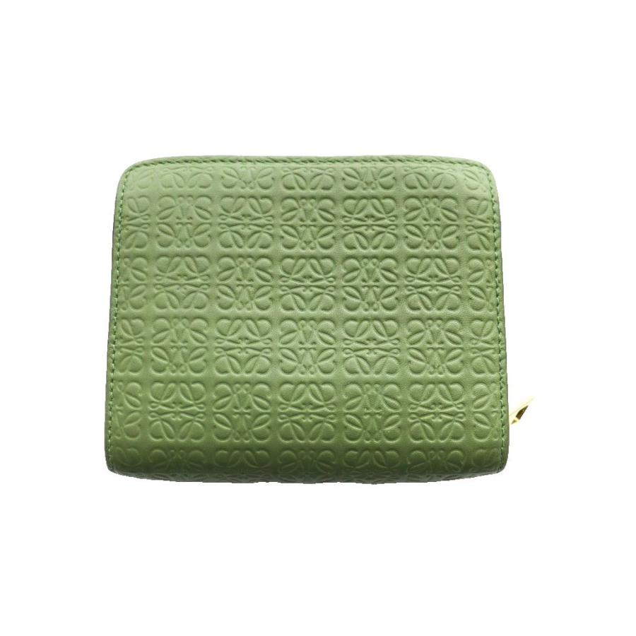 LOEWE（ロエベ） アナグラム リピートコンパクトジップウォレット 二